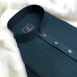 Popcorn Diamond Pattern Panjabi Seagreen